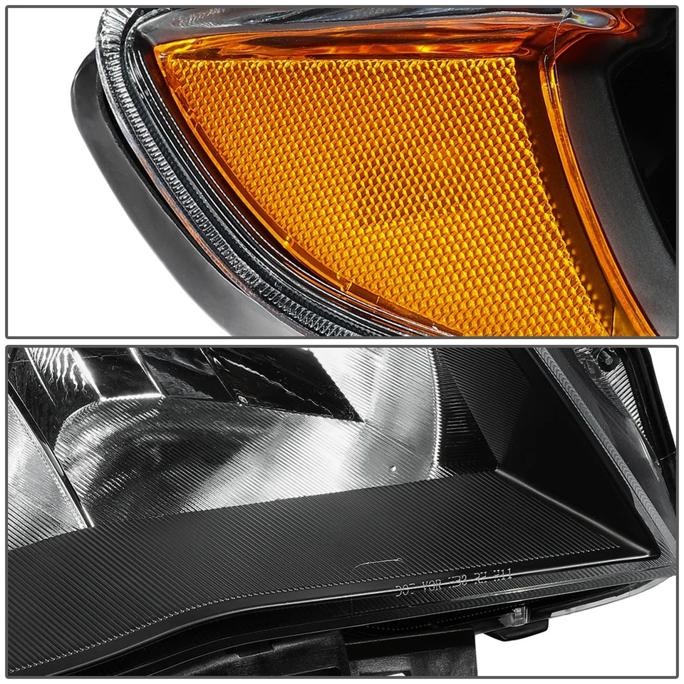 PARA 09-13 SUBARU FORESTER ESTILO OE CARCAÇA PRETA LÂMPADAS DE FAROL DE CANTO ÂMBAR - Imagem 4 de 4