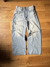 Vintage Y2K Light Wash Discont’d Baggy Denim Jeans Size 28