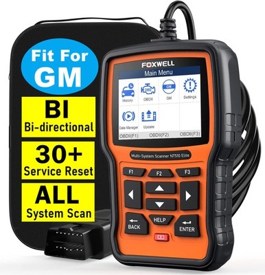Foxwell NT510 Elite for GM All System Bidirectional OBD2 Diagnostic Scanner BMS