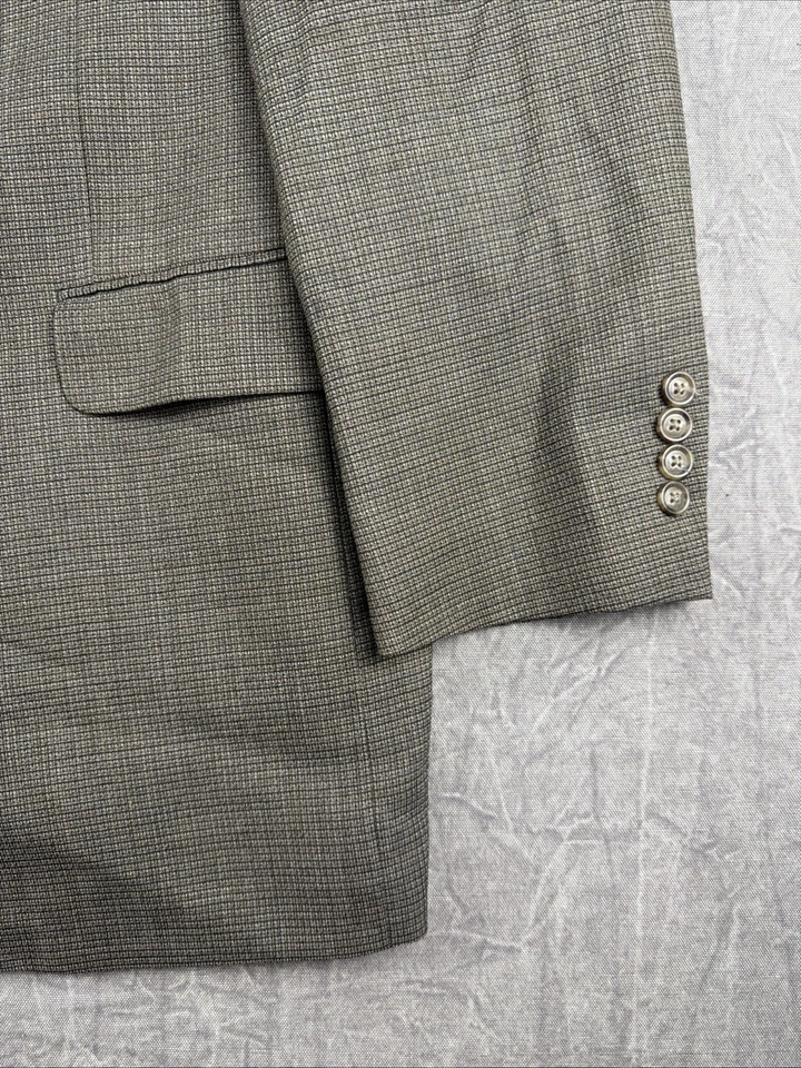Jos A Bank Men’s 42L 100% Wool Houndstooth Blazer Sport Coat Jacket Gordon - Image 2 of 4