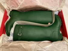 GREEN, WMNS SIZE 9 - Hunter Women's Original Tall Matte Rain Boot