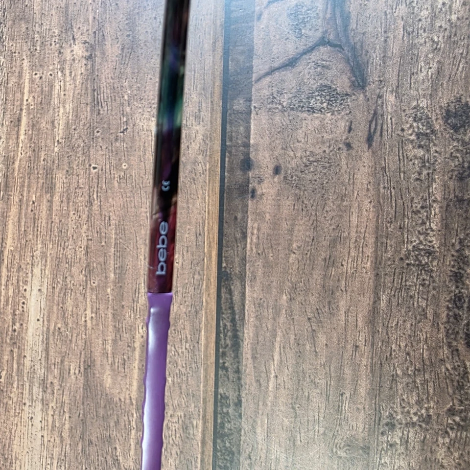 Bebe Sunglasses Womens BB223 Square Rhinestone Embellished Purple Gradient Fashi - Imagem 4 de 4