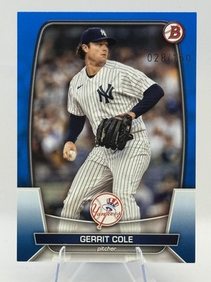 2023 Bowman #83 Gerrit Cole Blue #/150 Yankees