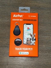 AirPet Locator Tag + Keychain Holder Track your Pet NEW