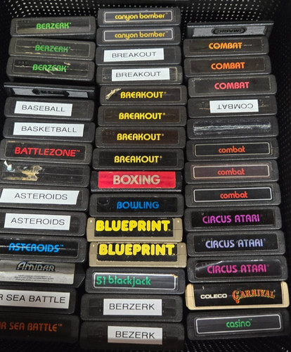 Atari 2600 Video Games,  some with manuals and some CIB -all games tested - # 1