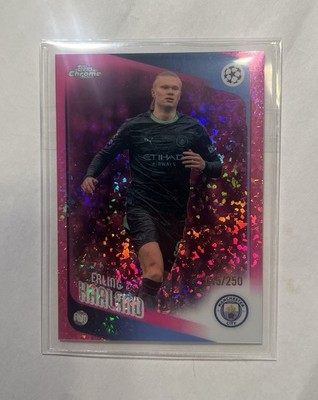 2026 Topps Chrome UCC Erling Haaland Manchester City Pink Mini Diamond 15/250