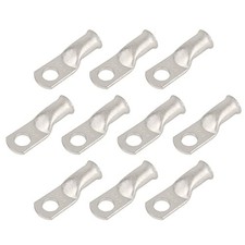 10pcs 4 AWG-5/16 M8 Tinned Copper Ring Terminals Battery Lugs, Heavy Duty