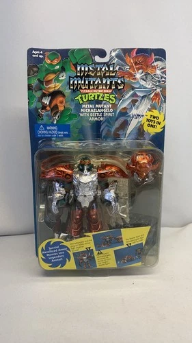 Playmates Teenage Mutant Ninja Turtles Metal Mutant Michaelangelo Vintage Figure