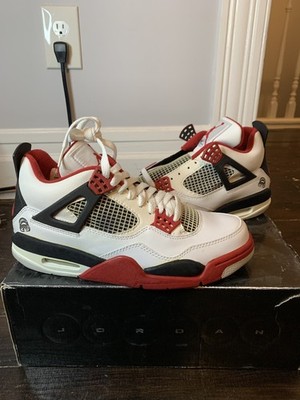 Size 7.5 - Nike Air Jordan IV 4 Retro Mars Blackmon White Red