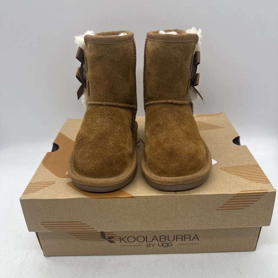 Koolaburra por Ugg Victoria Bota Corta Castaño Tostado Talla 6 NIÑOS PEQUEÑOS Niñas Zapatos Arcos Foto 2 de 4