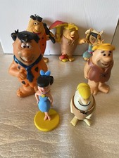 Vintage 1960,s The Flintstones Fred,Barney Betty figures Hanna Barbara/Lanco