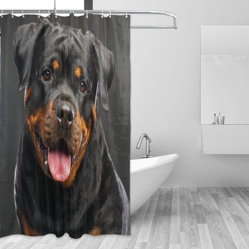 Rottweiler Dog Home Decorations Shower Curtain 72 x 72 inch Waterproof Polyes... - Picture 2 of 5
