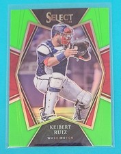 2022 Panini Select Neon Green /99 #123 Keibert Ruiz Washington Nationals Card U3