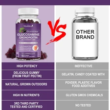 Glucosamine Chondroitin Gummies - Extra Strength Joint Support Supplement wit...