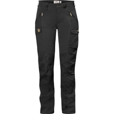 Fjällräven Nikka Womens Hiking Trousers Pants Pockets Black 38 (US Womens 6-8)