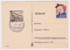 Feldpost-Spottbrief/Karte&bdquo;Winston Churchill&ldquo;Wert keinen Pfennig BRESLAU 9.9.1940