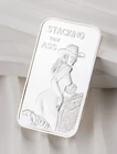 Sexy Country Cow Girl "Stacking That Ass" 1 Oz .999 Fine Silver Art Bar
