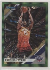 2019-20 Panini Donruss Holo Green Laser 67/99 Derrick Favors #192 h2o