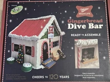Miller High Life Gingerbread Dive Bar 120th Anniversary-New in Box