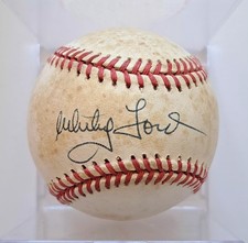 WHITEY FORD Signed Autographed Official American League Baseball OAL FOD COA HOF