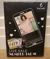 Durable Live Sale Number Tags - 100 Pack, 001-100 for Clothing Displays