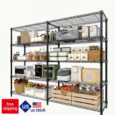 Metal Storage Shelves 5-Tier, Heavy Duty Wire...