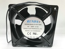 1 PCS  RUNDA Fan AC12038B220H 220V 0.14A 12038 12CM 2 wire AC fan cooling fan
