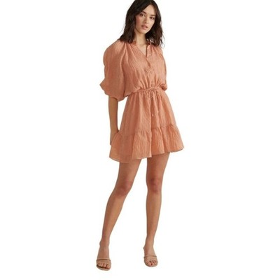 Minkpink  Nerang Mini Dress in Terracotta Small