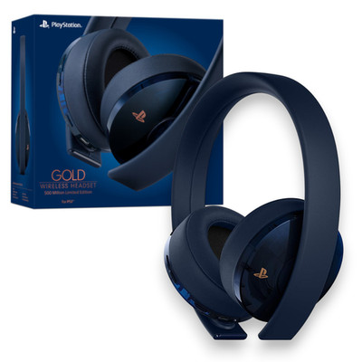 Sony PlayStation 4 GOLD Wireless Headset - 500 Million Edition [Brand New]