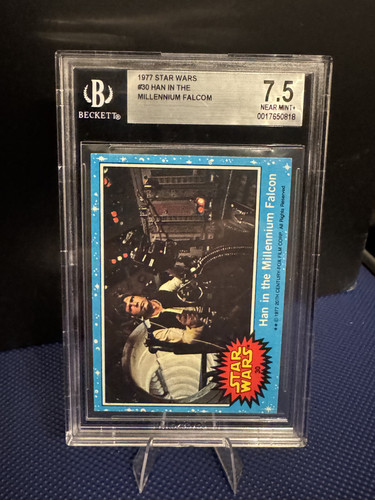 1977 Topps Star Wars #30 Han in the Millennium Falcon — BGS 7.5