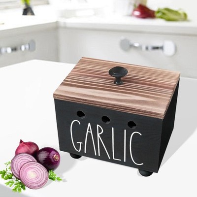 Holz Knoblauch Aufbewahrungsbox Vielseitig Knoblauch Aufbewahrung für Hotel Zuhause Restaurant