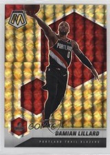 2020-21 Panini Mosaic Reactive Yellow Prizm Damian Lillard #93 0ld5