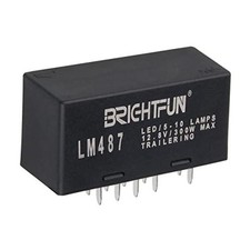 10-Pin Hazard Warning and Turn Signal LED Flasher Relay LM487 10383321 for