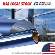 Uncut Roll One Way Mirror Tint Window Film Privacy Protect For Home Office DIY