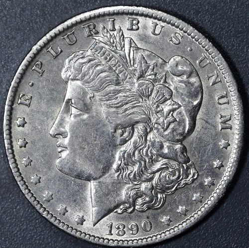 1890-O $1 MORGAN SILVER DOLLAR KM# 110 Grade:  AU++  A6140