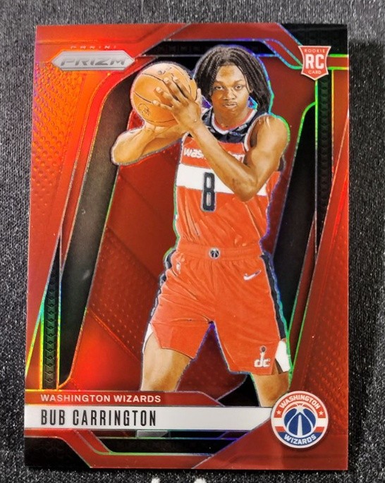 Bub Carrington 2024-25 Panini Prizm RC Red /299 #244