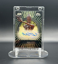 Marketplace image: Topps Star Wars Chrome Black Superfractor IG-11 Autograph; Taika Waititi 1/1
