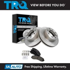 TRQ Front Brake Pad & Rotor Kit Brake Rotor For 2019-2022 Ram 2500 3500