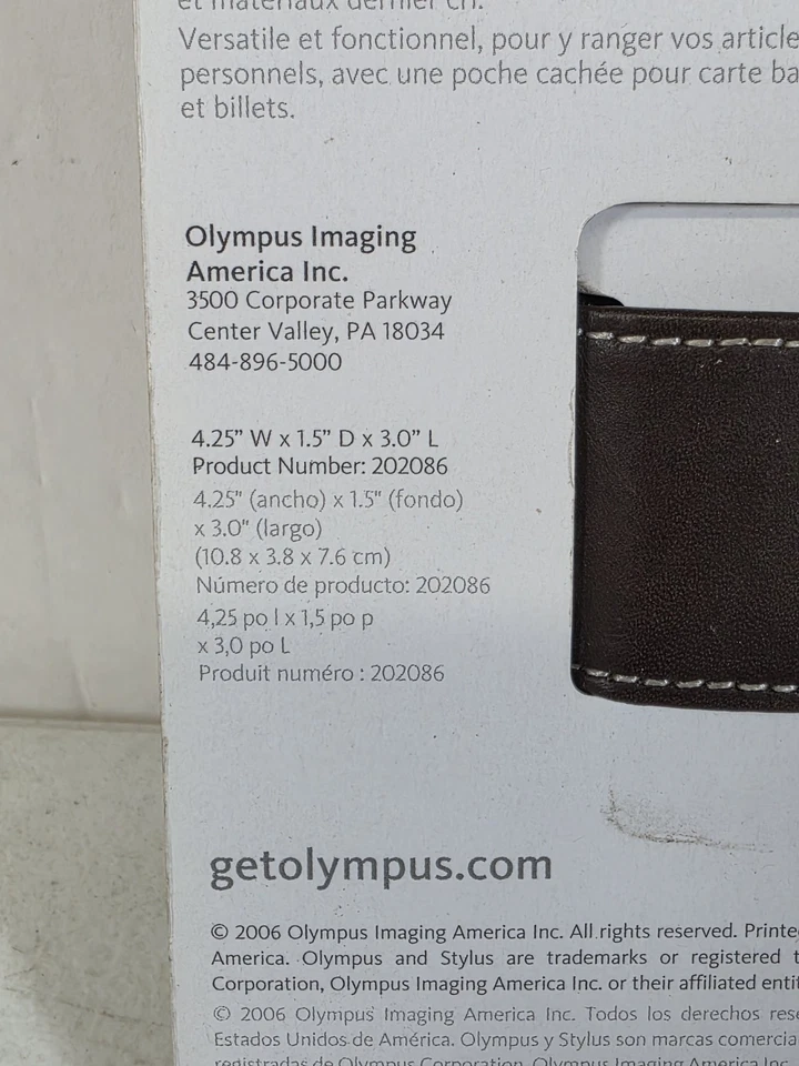 Funda delgada Olympus Premium para cámara digital marrón 202286 Foto 2 de 4