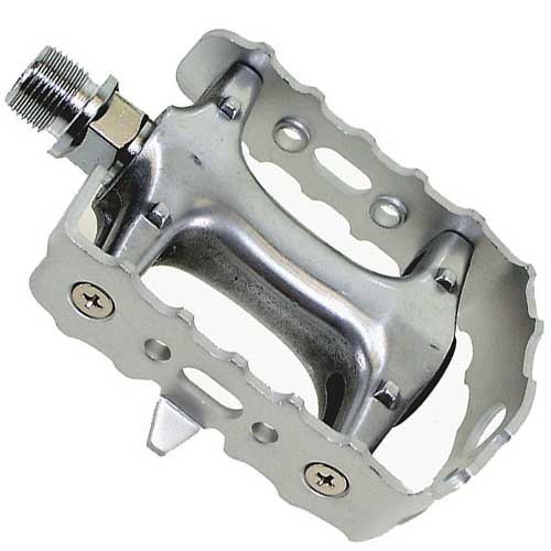 2x Pedales M-WAVE STEADY A4 Aluminio Plata Eje 9/16 Pulgadas Rodamiento de... - Imagen 1 de 4
