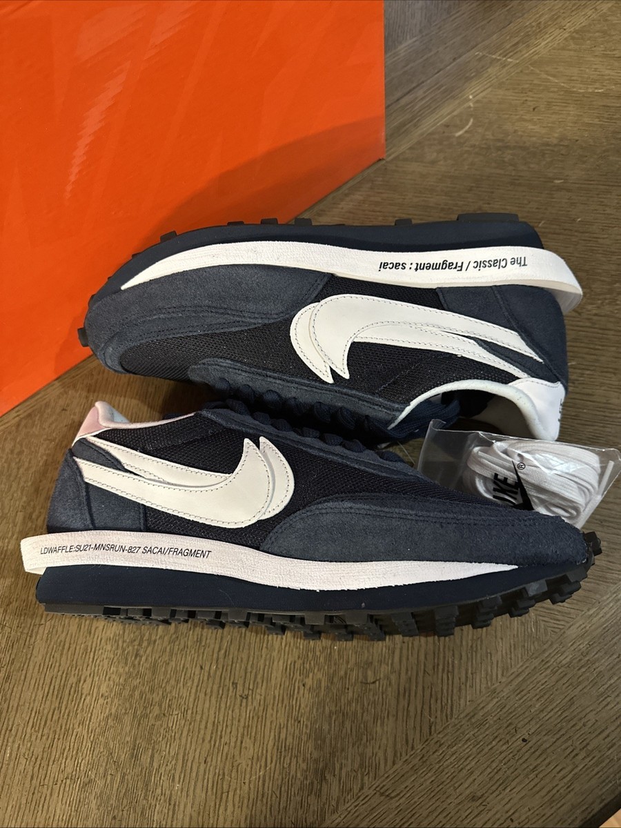 Size 10.5 - Nike LD Waffle x Fragment Design x Sacai Blue Void