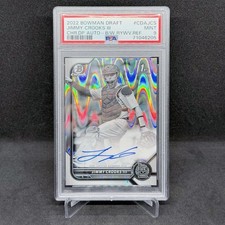 2022 Bowman Chrome Jimmy Crooks Raywave Refractor Auto 1st Autograph RC SP PSA 9