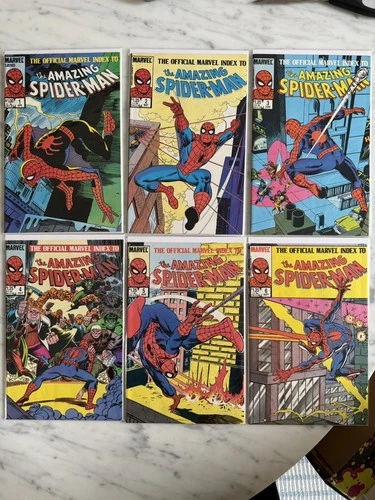 The Official Marvel Index To The Amazing Spider-Man #1-9 (1985), Complete, F/VF