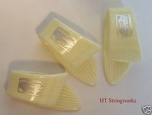 Thumb Pick (3) Medium Ivoroid Banjo Guitar Dobro ~FREE Shipping To The U.S.A.~