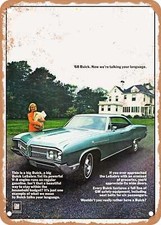 Metal Sign - 1968 Buick Lesabre 4 Door Hardtop Vintage Ad