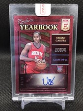 2021-22 Panini Donruss Elite Rookie Yearbook Usman Garuba Gold RC Auto #’d /10