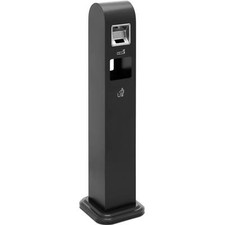 Posacenere da terra da esterno acciaio inox, ferro chiudibile 10,8 L