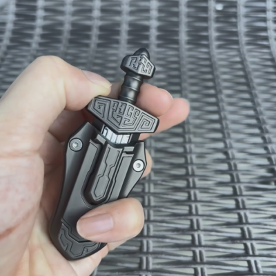EDC Swords Mechanical Magnetic Push Slider Metal Toys