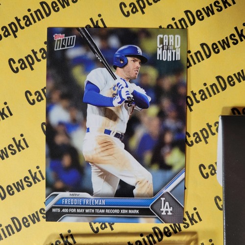 Tarjeta del mes FREDDIE FREEMAN 2023 Topps ahora #M-MAYO - alcanza 0,400 para mayo - Imagen 2 de 3