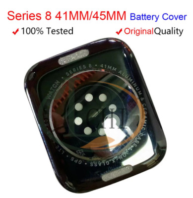 For Apple iWatch 8 41mm 45mm Back Glass Battery Cover Door Case Plate Sensor New
